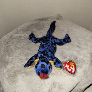 Rare Ty Beanie Baby Lizzy - MWMT (Lizard 1995)